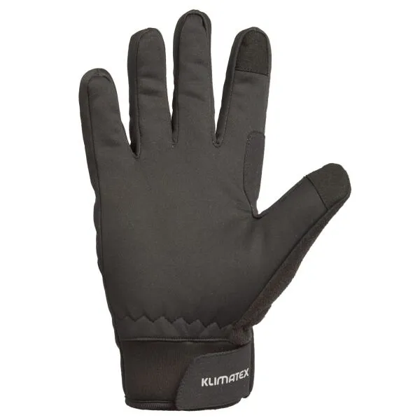 Klimatex ANDUIN Unisex softshellové rukavice, čierna, veľkosť