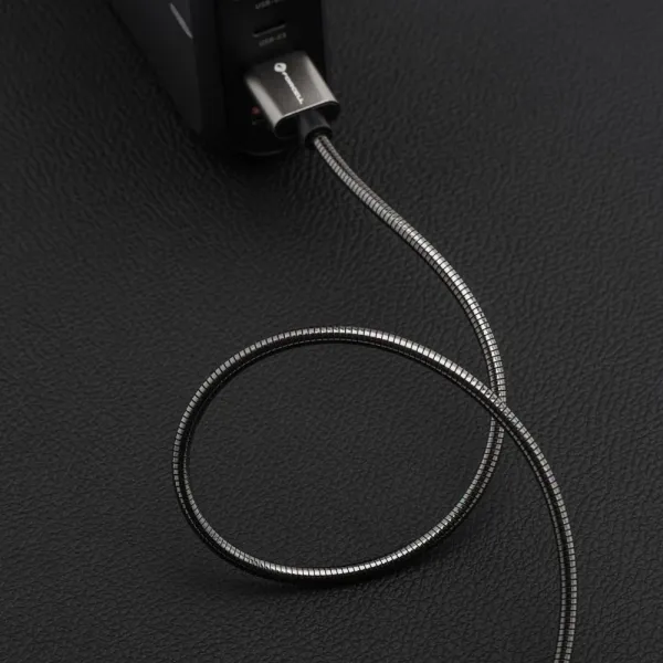 Forcell F-Energy kábel USB-C - USB-C, QC4.0, PD, 5A, 100W, 2 m, strieborný