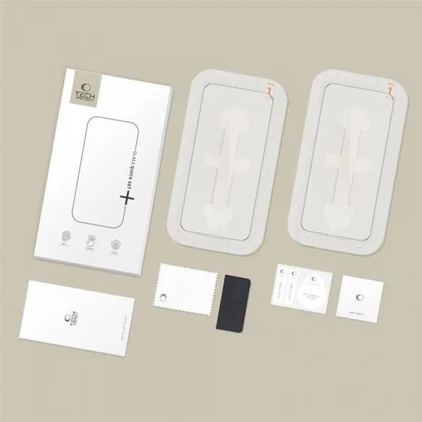 Tech-Protect Quick Set 2x ochranné sklo na iPhone 16 Pro Max, čierne