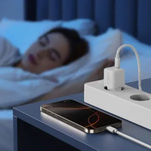 Tech-Protect NCM25 1-portová sieťová nabíjačka PD 25W, biela