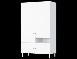 Šatní skriňa DULLUM 120x205cm, biela