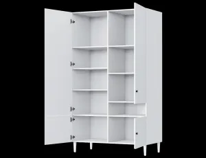 Šatní skriňa DULLUM 120x205cm, biela