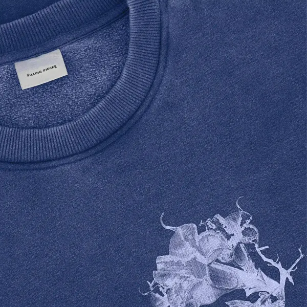 Filling Pieces Sweatshirt Grammophone "Vintage Blue" (422530501236-163)
