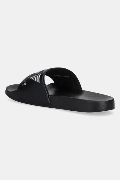 EA7 BEACHWEAR Unisex šľapky, čierna, veľkosť
