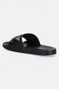 EA7 BEACHWEAR Unisex šľapky, čierna, veľkosť