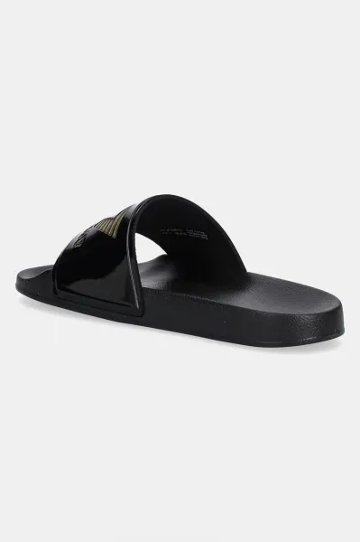 EA7 BEACHWEAR Unisex šľapky, čierna, veľkosť
