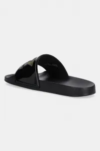 EA7 BEACHWEAR Unisex šľapky, čierna, veľkosť
