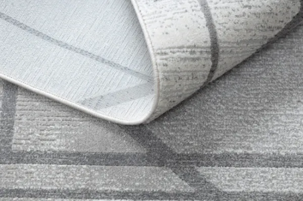 Koberec NOBLE 1520 45 geometrický, línie - sivý