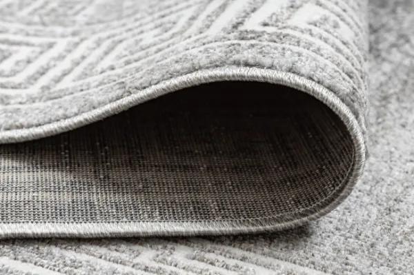 Koberec MATEO 8033/644 grécky, ramka - štrukturálny sivý