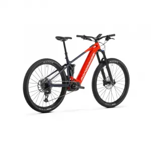 Horský elektrobicykel MONDRAKER Chaser R, flame red midnight blue crystal white
