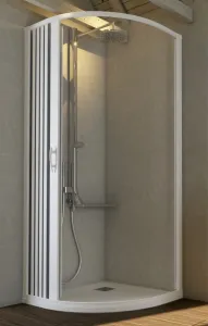 FORTE - Sprchová zástena FLEX - LUNA NEW - Rozmer A - 90, Rozmer B - 90, Rozmer C - 185, Typ otvárania - Zatváranie na stranu OLBBXF140001