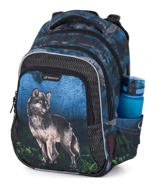 Veľký školský set Bagmaster LUMI 24 F Set L Wolf
