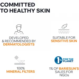 Uriage Bariésun Mineral Stick SPF 50+ minerálna ochranná tyčinka na citlivé miesta SPF 50+ 18 g