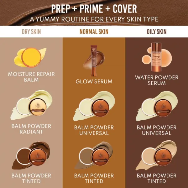 Danessa Myricks Beauty Yummy Skin Blurring Balm Powder kompaktný krémový make-up odtieň 7 - Tan-Dark With Neutral Undertones 18 g