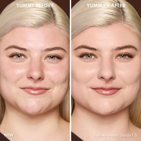 Danessa Myricks Beauty Yummy Skin Blurring Balm Powder kompaktný krémový make-up odtieň 1.5 - Fair to Light with Cool Undertones 18 g