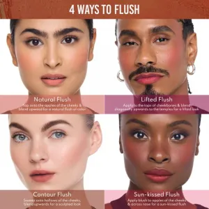 Danessa Myricks Beauty Yummy Skin Blurring Balm Powder Flushed tónovací balzam na pery a líca odtieň Grape Soda 6 g