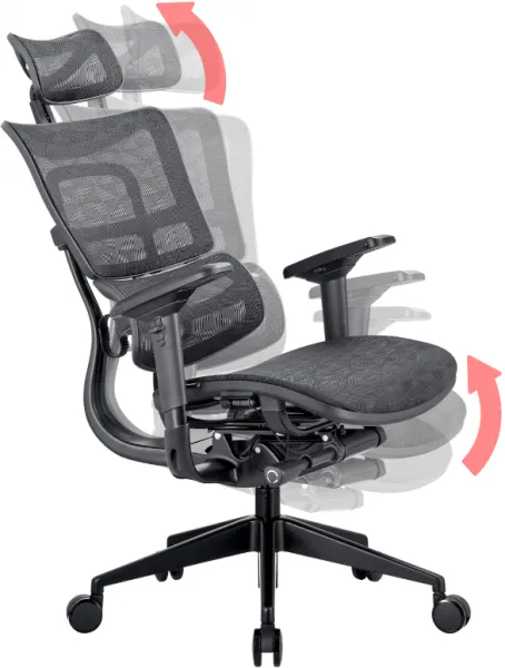 MERCURY Ergonomická kancelárska stolička ORION JNS-801, čierna sieťovina W-51 (vzorovaná), čierny kríž
