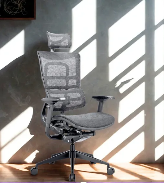 MERCURY Ergonomická kancelárska stolička ORION JNS-801, čierna sieťovina W-51 (vzorovaná), čierny kríž