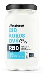 Allnature Rbd Kokosový Olej Bio - Bez Vône 1000ml