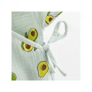 Dojčenské mušelínové body s bočným zaviazovaním New Baby Avocado 86 (12-18m)
