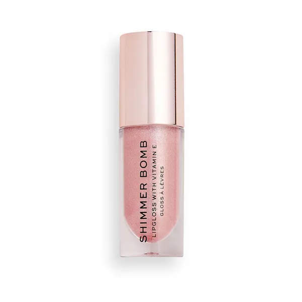 Makeup Revolution Shimmer Bomb trblietavý lesk na pery odtieň Glimmer 4.6 ml