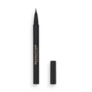 Makeup Revolution Hair Stroke Brow Pen fix na obočie odtieň Medium Brown 0.5 ml