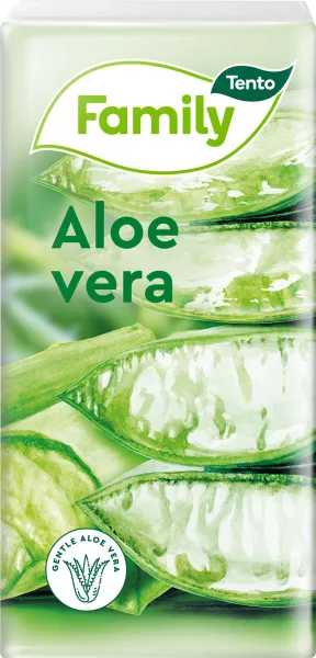 Tento Family Sensitive Aloe Vera hygienické vreckovky 3 vrstvové 10 x 10 ks