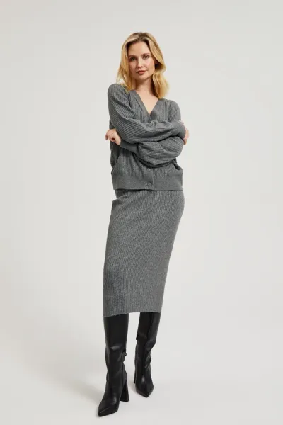 Marisse Women's Skirt Z-Sc-4500 Grey Mel