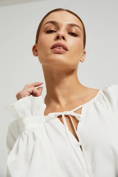 Marisse Women's Shirt Z-Ko-4521 Off White