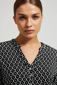 Marisse Women's Shirt Z-Ko-4500 Black_White