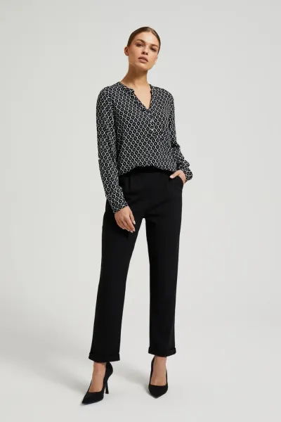Marisse Women's Shirt Z-Ko-4500 Black_White