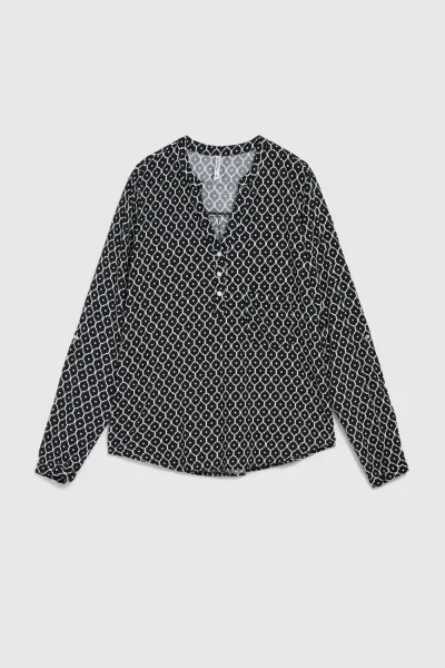 Marisse Women's Shirt Z-Ko-4500 Black_White