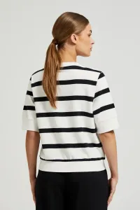 Marisse Women's Sweatshirt Z-Bl-4510 Black_Off White