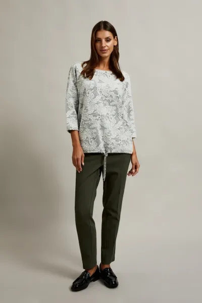 Marisse Women's Sweatshirt Z-Bl-4508 Black_White