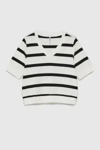 Marisse Women's Sweatshirt Z-Bl-4510 Black_Off White