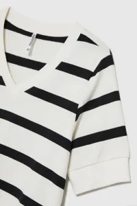 Marisse Women's Sweatshirt Z-Bl-4510 Black_Off White