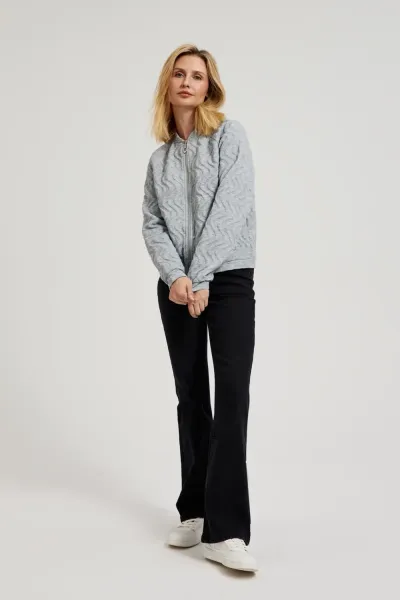 Marisse Women's Sweatshirt Z-Bl-4506 L.Grey