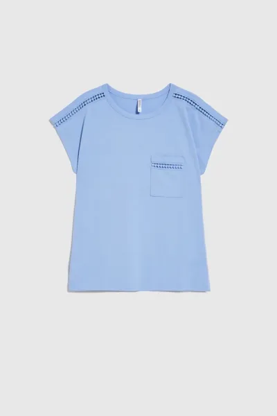 Marisse Women's Blouse L-Ts-4352 L.Blue