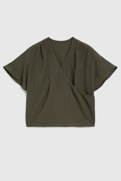 Marisse Women's Shirt L-Ko-4365 D.Olive