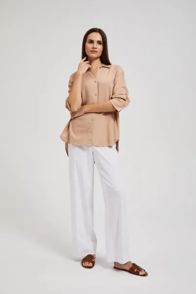 Marisse Women's Shirt L-Ko-4349 Coffee
