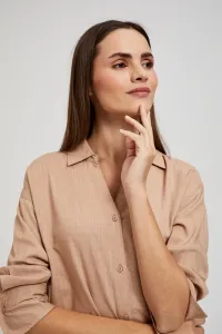 Marisse Women's Shirt L-Ko-4349 Coffee