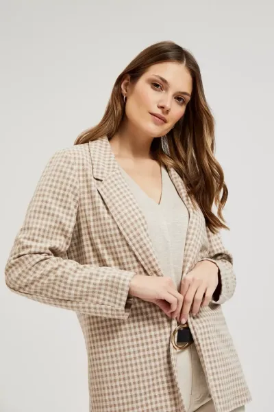 Marisse Women's Jacket L-Mr-4315 D.Brown
