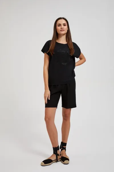Marisse Women's Blouse L-Ts-4370 Black
