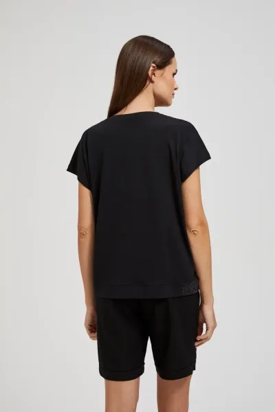 Marisse Women's Blouse L-Ts-4370 Black