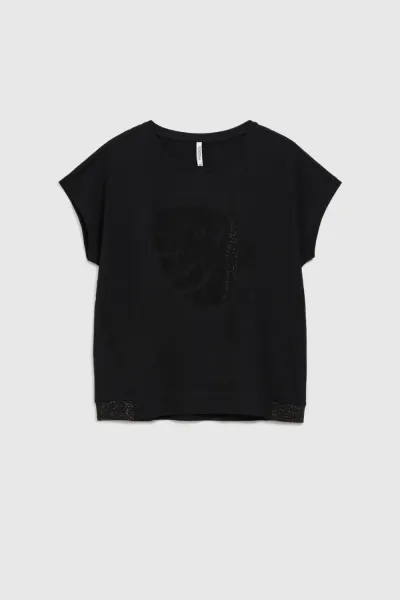 Marisse Women's Blouse L-Ts-4370 Black