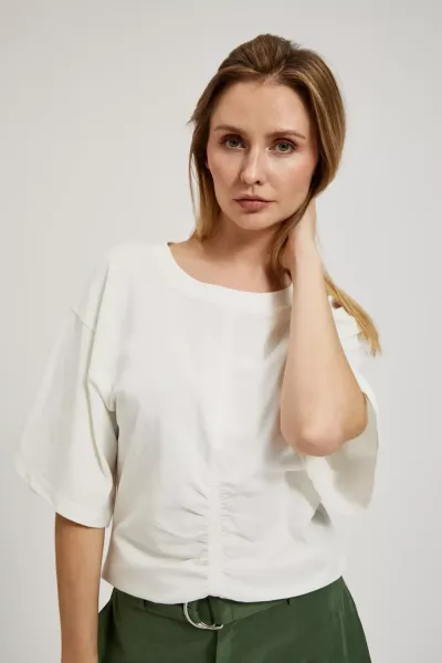 Marisse Women's Blouse L-Ts-4338 Off White