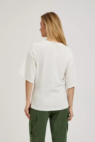 Marisse Women's Blouse L-Ts-4338 Off White