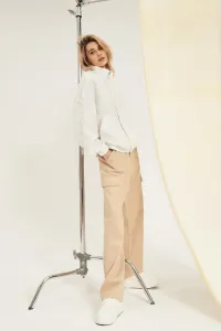 Marisse Women's Sweatshirt L-Bl-4318 Off White