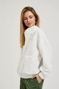 Marisse Women's Sweatshirt L-Bl-4318 Off White