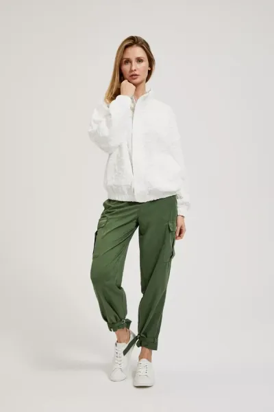 Marisse Women's Sweatshirt L-Bl-4318 Off White